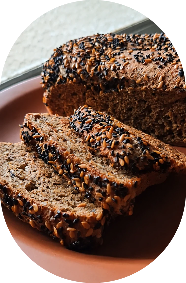 Pão de verdade e brownie para o dia a dia